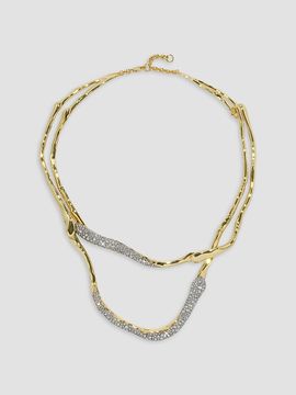 Alexis Bittar Women's Solanales 14K-Gold-Plated, Rhodium-Plated & Crystal Twisted Collar Necklace