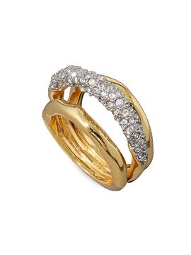 Alexis Bittar Women's Solanales Orbiting Crystal & 14K-Gold-Plated Ring