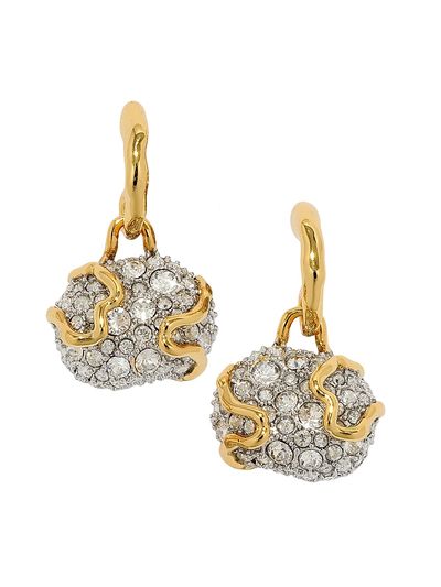 Alexis Bittar Women's Solanales Rhodium-Plated, 14K-Gold-Plated & Crystal Pebble Drop Earrings