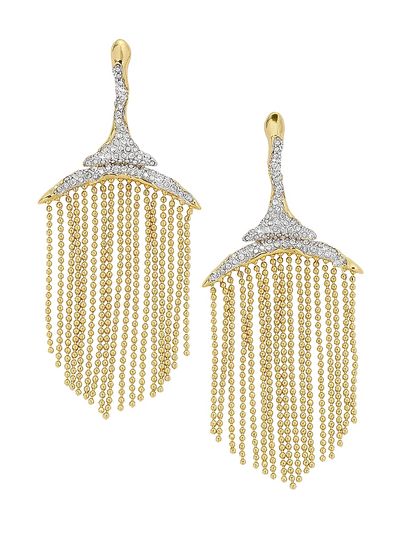 Alexis Bittar Women's Solanales Two-Tone & Glass Crystal Fringe Earrings