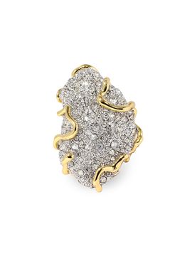 Alexis Bittar Women's Solanales Two-Tone & Glass Crystal Geode Ring