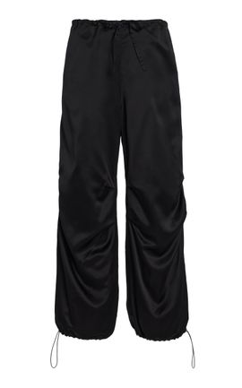 Alfie Alfie Grace Ruched Cotton TaperedLeg Pants