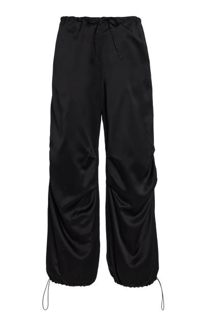 Alfie Alfie Grace Ruched Cotton TaperedLeg Pants
