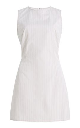 Alfie Alfie Nori Striped Cotton Poplin Mini Dress