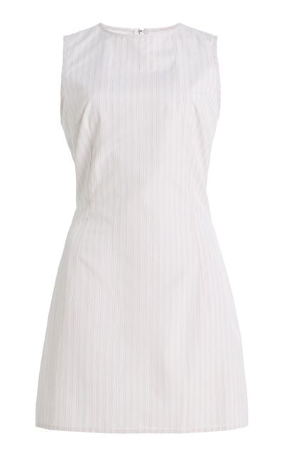 Alfie Alfie Nori Striped Cotton Poplin Mini Dress