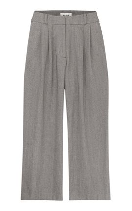 Alfie Alfie Tailored Chevron Cotton Pants