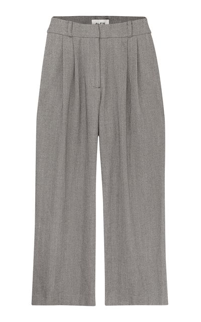 Alfie Alfie Tailored Chevron Cotton Pants