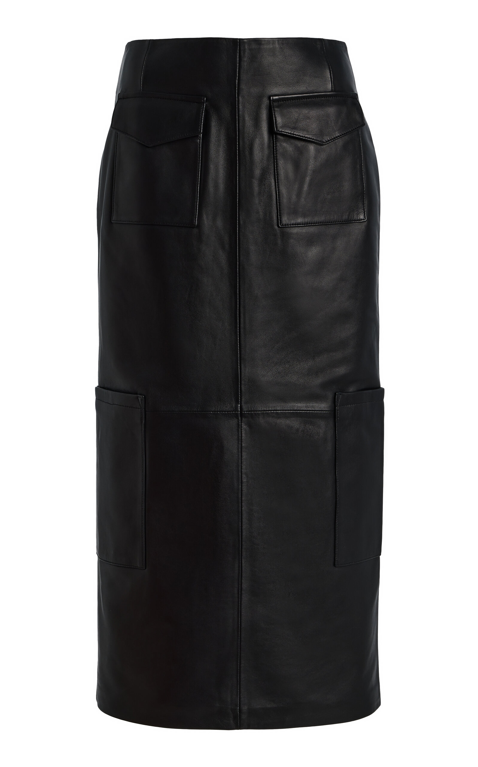Alfie Alfie Valletta Leather Midi Skirt