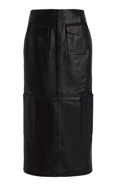 Alfie Alfie Valletta Leather Midi Skirt