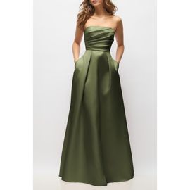 Alfred Sung Alfred Sung Josephine Straplesss Mikado Gown