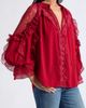 ALICE + OLIVIA ALICE + OLIVIA Aleena Lace & Ruffle Top - 4