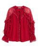 ALICE + OLIVIA ALICE + OLIVIA Aleena Lace & Ruffle Top - 5