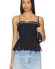 Alice + Olivia Alice + Olivia Alessia Lace Ruffle Crop Top - 1