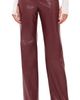 ALICE + OLIVIA ALICE + OLIVIA Alexander Mr Faux Leather Slim Straight Trousers Cognac - 1