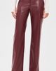 ALICE + OLIVIA ALICE + OLIVIA Alexander Mr Faux Leather Slim Straight Trousers Cognac - 2