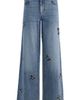 ALICE + OLIVIA Alice + Olivia Amazing Embellished Wide Leg Jeans - 5