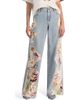 ALICE + OLIVIA ALICE + OLIVIA Amazing Floral Appliqué Baggy Jeans - 1