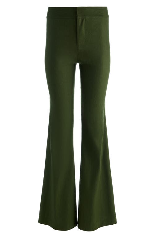 Alice + Olivia Alice + Olivia Andrew Linen Blend Bootcut Pants