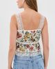ALICE + OLIVIA ALICE + OLIVIA Annabeth Square Neck Top Desert Springs Vanilla - 3
