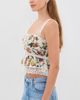 ALICE + OLIVIA ALICE + OLIVIA Annabeth Square Neck Top Desert Springs Vanilla - 4