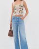 ALICE + OLIVIA ALICE + OLIVIA Annabeth Square Neck Top Desert Springs Vanilla - 5
