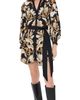 ALICE + OLIVIA ALICE + OLIVIA Antonette Tiered Mini Shirtdress Noir Elegance Off White - 1