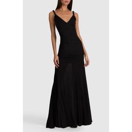 Alice + Olivia Alice + Olivia Bianca Twist Strap Ruched Sleeveless Maxi Dress