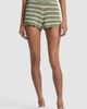 ALICE + OLIVIA ALICE + OLIVIA Bobbi Stripe Crochet Cotton Shorts - 1