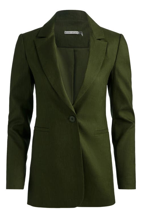 Alice + Olivia Alice + Olivia Breann Long Fitted Blazer