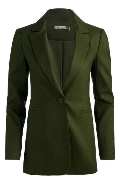 Alice + Olivia Alice + Olivia Breann Long Fitted Blazer