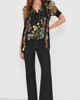 ALICE + OLIVIA ALICE + OLIVIA Brentley Tie Blouse DESERT SPRIGS BLACK - 5
