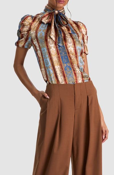 ALICE + OLIVIA ALICE + OLIVIA Brentley Tie Neck Top