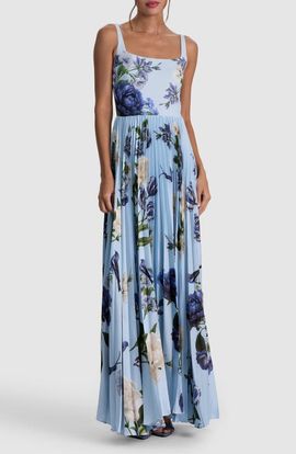 Alice + Olivia Alice + Olivia Carolyn Pleated Gown