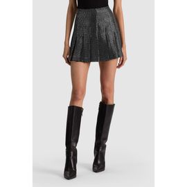 ALICE + OLIVIA ALICE + OLIVIA Carter Embellished Pleated Miniskirt