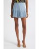 ALICE + OLIVIA ALICE + OLIVIA Carter Pleated Denim Miniskirt - 1