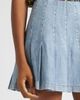 ALICE + OLIVIA ALICE + OLIVIA Carter Pleated Denim Miniskirt - 5