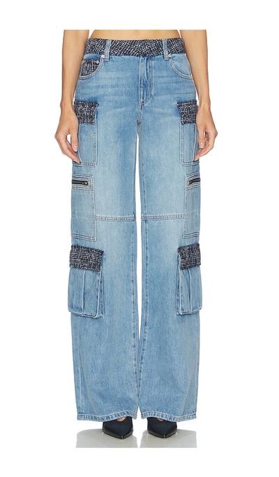Alice + Olivia Alice + Olivia Cay Baggy Denim Cargo