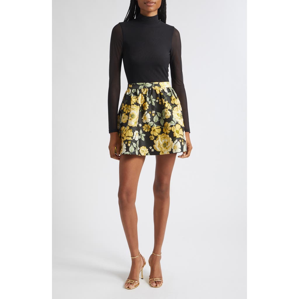 ALICE + OLIVIA ALICE + OLIVIA Chara Mock Neck Long Sleeve Minidress
