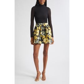 ALICE + OLIVIA ALICE + OLIVIA Chara Mock Neck Long Sleeve Minidress