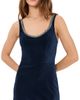 ALICE + OLIVIA ALICE + OLIVIA Charlotte Scoop Neck Fitted Velvet Mini Dress Midnight Blue - 1