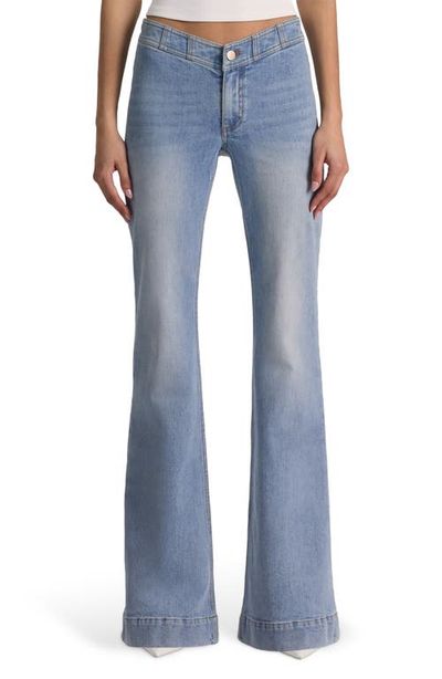 ALICE + OLIVIA ALICE + OLIVIA Chelsea Seamed Waist Wide Leg Jeans