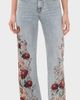 ALICE + OLIVIA ALICE + OLIVIA Chic Floral Jeans Rockstar Blue/Floral Radiance - 1