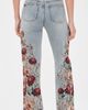 ALICE + OLIVIA ALICE + OLIVIA Chic Floral Jeans Rockstar Blue/Floral Radiance - 3