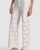 ALICE + OLIVIA ALICE + OLIVIA Chic High Waist Embroidered Eyelet Jeans - 4
