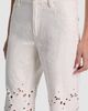 ALICE + OLIVIA ALICE + OLIVIA Chic High Waist Embroidered Eyelet Jeans - 5