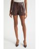 ALICE + OLIVIA ALICE + OLIVIA Conry High Waist Faux Leather Shorts - 1