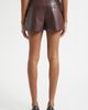 ALICE + OLIVIA ALICE + OLIVIA Conry High Waist Faux Leather Shorts - 3