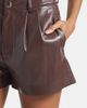 ALICE + OLIVIA ALICE + OLIVIA Conry High Waist Faux Leather Shorts - 5