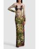 ALICE + OLIVIA ALICE + OLIVIA Delora Floral Long Sleeve Maxi Dress - 1