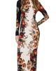 ALICE + OLIVIA ALICE + OLIVIA Delora Midi Dress Floral Radiance - 1